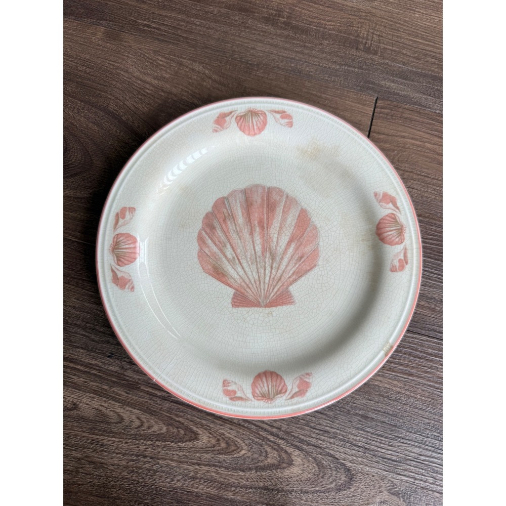 Vintage‎ SangoStone Coquille 3664 Salad Plate 8.25" Pink Seashell Replacement